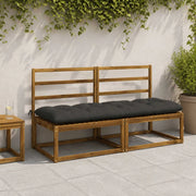 Cuscini per Panchina a 2 Pezzi VIANEN 100% Poliestere Antracite 953129