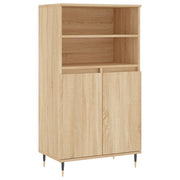Buffet credenza cassettiera armadio mobile contenitore organizer cucina soggiorno salotto rovere Sonoma alto 60 x 36 x 110 cm legno ingegnerizzato marrone 02_0034078