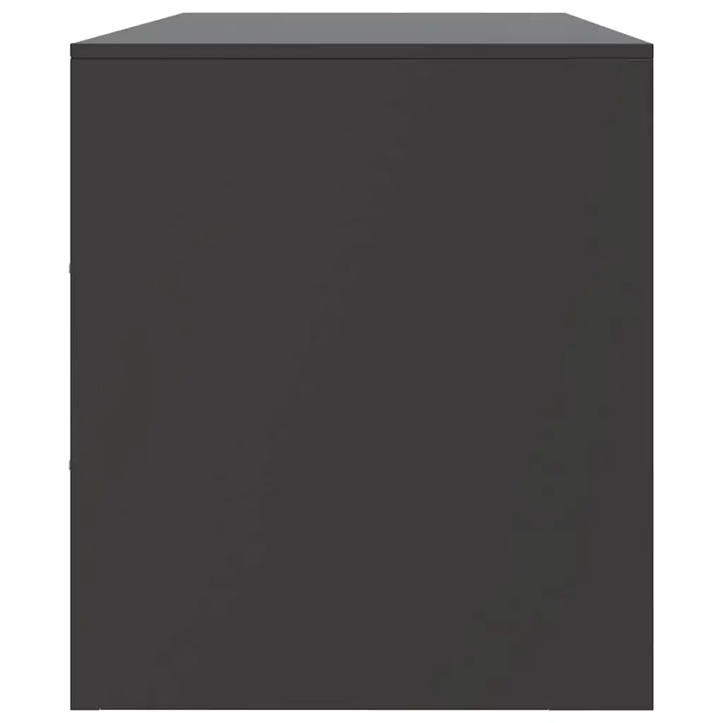Mobile TV-Credenza per TV-Console TV Nero 99x39x44 cm in Acciaio 488702