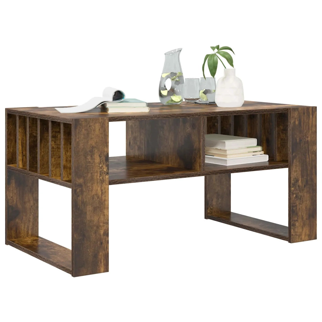 Tavolino da salotto | Tavolino da caff¨¨ | Tavolino da Soggiorno Rovere fum¨¦ 92 x 49,5 x 45 cm