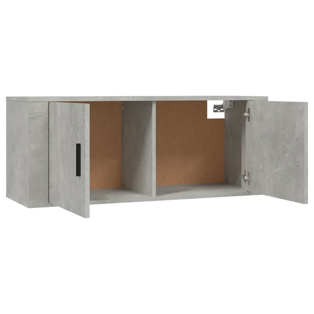 Mobile Porta TV a Parete Grigio cemento 100x34,5x40 cm 816636