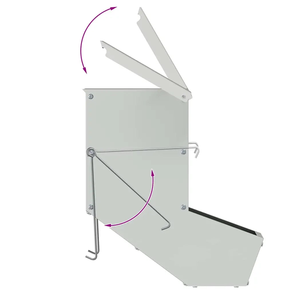 Mangiatore per conigli Argento 12,5 x 26 x 28,5 cm CFW3269441