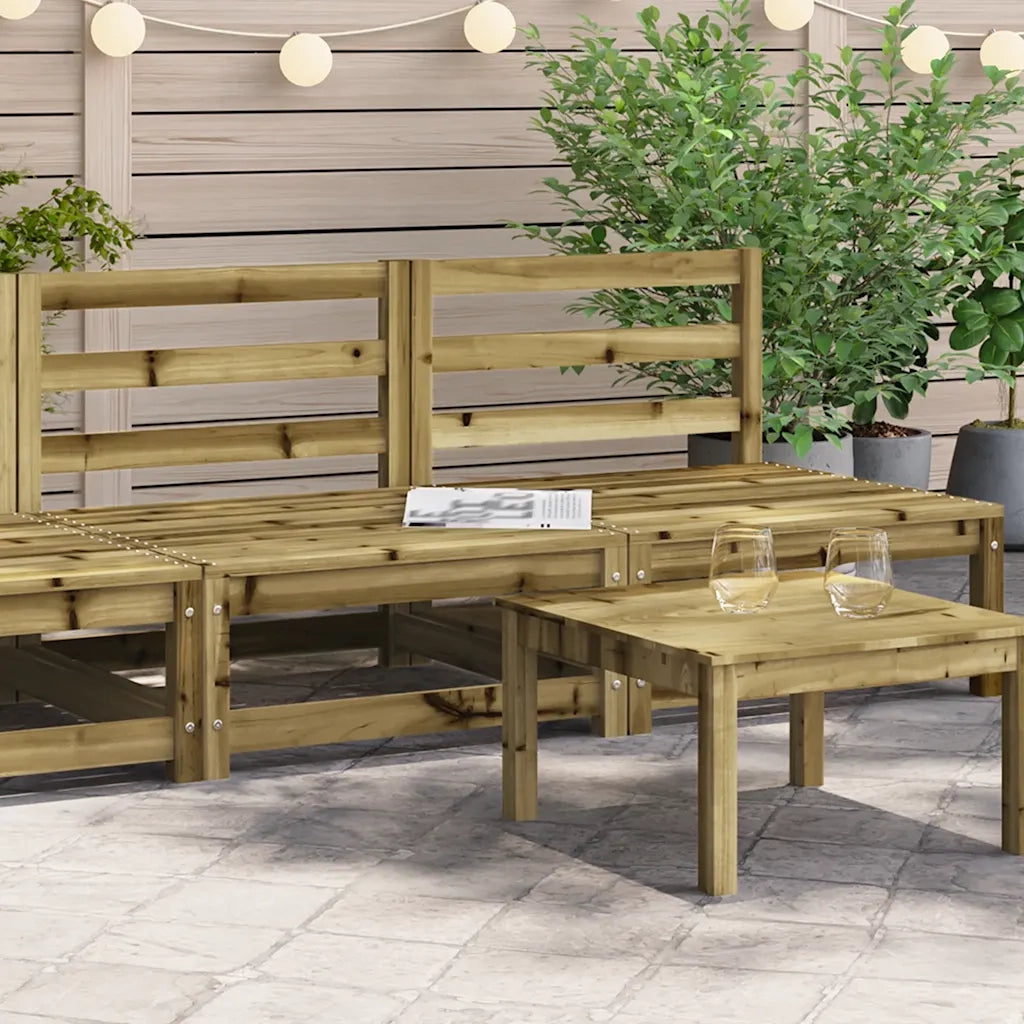 Divani Giardino Senza Braccioli 2pz 70x70x67 cm Pino Impregnato 837927