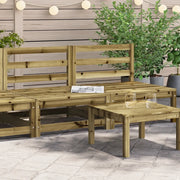 Divani Giardino Senza Braccioli 2pz 70x70x67 cm Pino Impregnato 837927