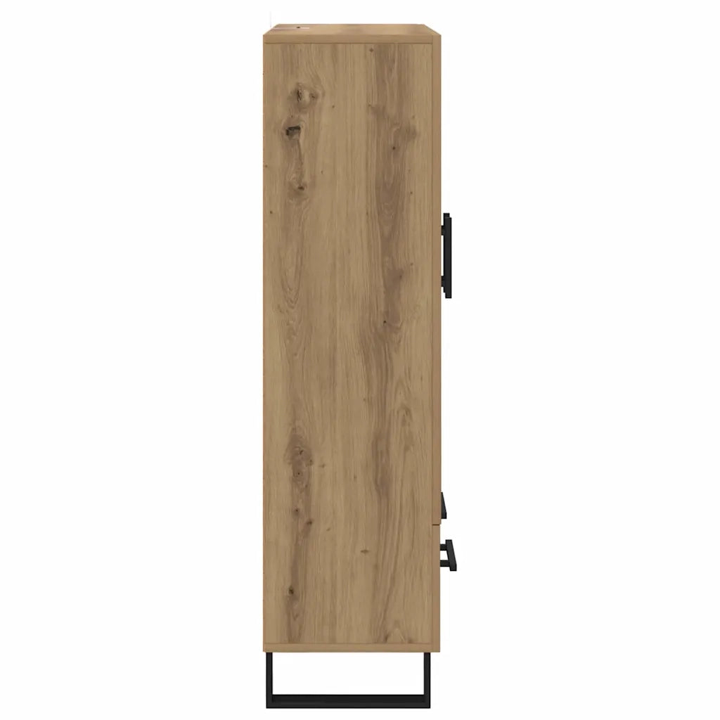 Credenza con Cassetto-Buffet-Armadio da cucina Rovere artigianale 69,5 x 30 x 115 cm