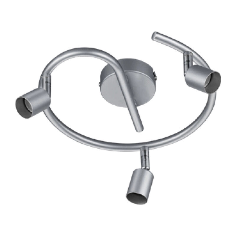 PLAFONIERA PARIS 3 LUCI GU10 ALLUMINIO D. 28- 1,0 pz