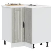 Mobile Base ad Angolo Cucina Lucca Grigio Sonoma in Truciolato 853753