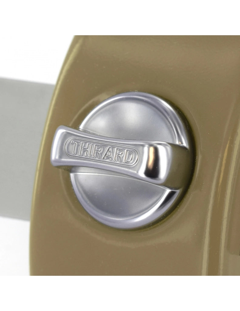Serratura da applicare a chiavistello, con pomolo, Design 5 per porta d'ingresso, cilindro da 45 mm, acciaio, 3 chiavi, bronzo - THIRARD