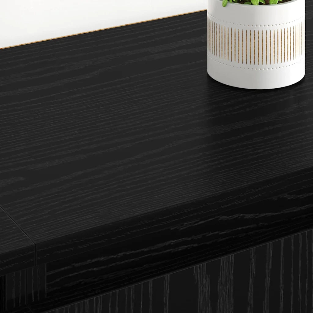 Credenza | Sideboards 2 pcs Rovere Nero 60 x 35 x 70 cm Legno multistrato