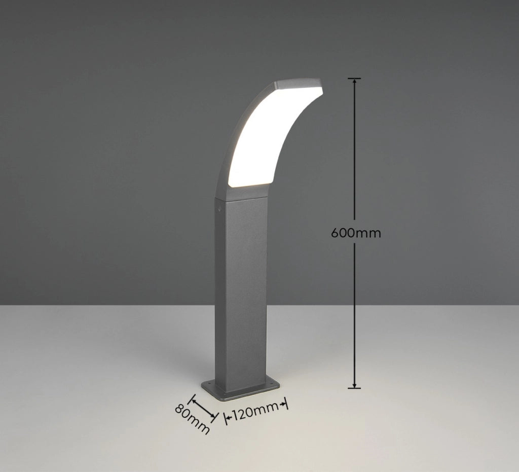Paletto da giardino BEJA LED antracite 60 cm RL
