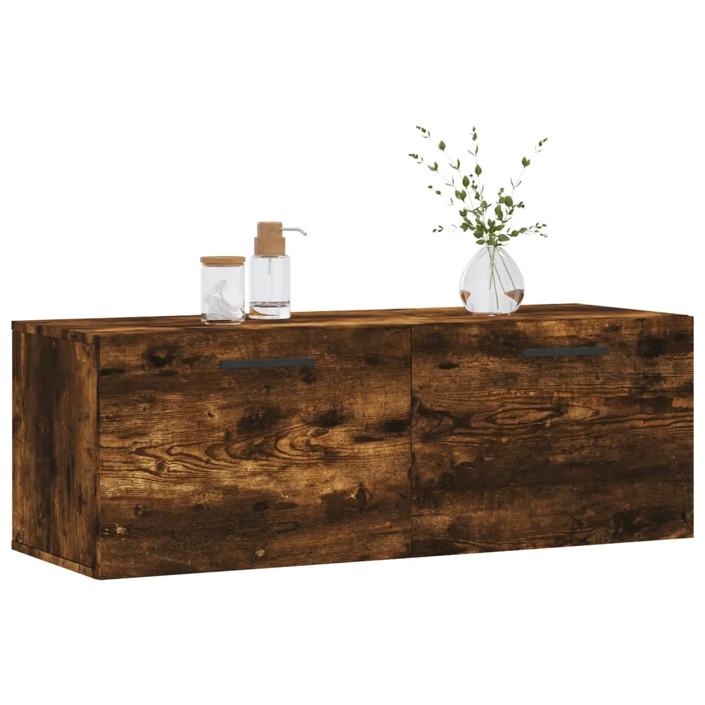 Mobile a Parete Rovere Fumo 100x36,5x35 cm in Legno Multistrato 830161