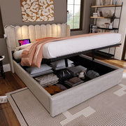 Letto matrimoniale contenitore 160x200 con luce lettura e USB