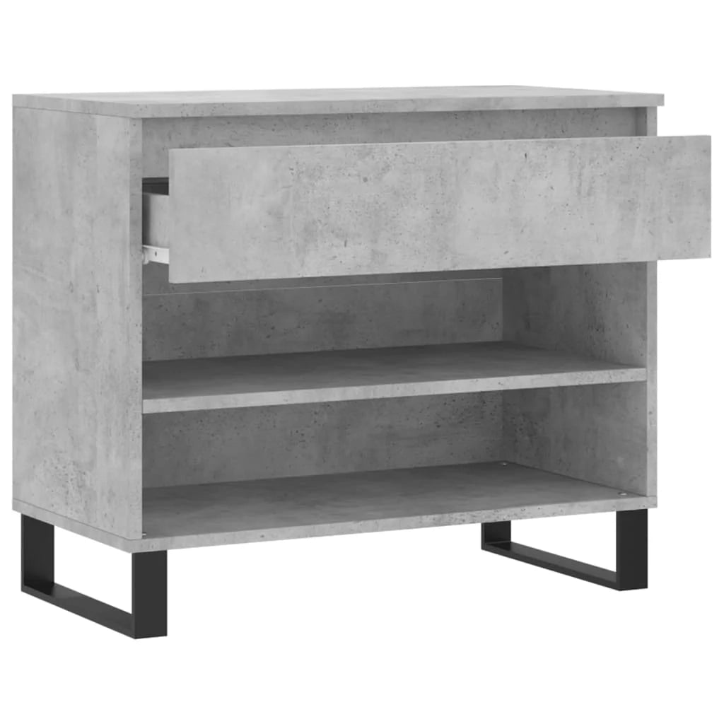 Scarpiera mobile contenitore per scarpe mobile per ingresso/corridoio/soggiorno 70 x 36 x 60 cm legno ingegnerizzato grigio 02_0021845