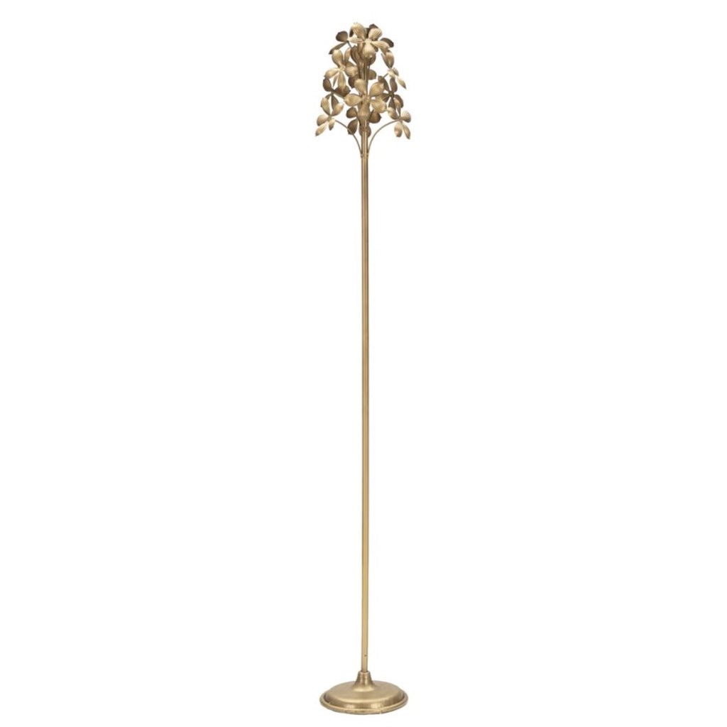 Portacandela VKH335, Oro, Metallo, 17x17x118 cm