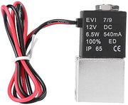 Vitale Flussi - Valvola Magnetica Pneumatica 2 vie - 220V Chiusura Normale - Valvola di Scarico in Alluminio - Valvola a Solenoide Gas/Liquido Acqua - Duratura e Resistenza Corrosione