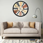 Orologio da Parete in Metallo 60 cm Multicolore 283863
