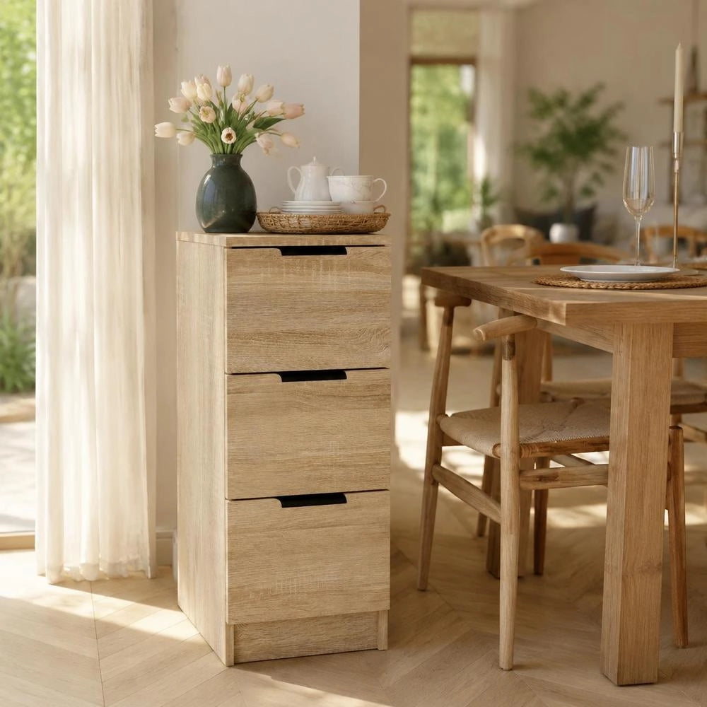 Sideboard Sonoma Oak 30x30x70 Cm Wood Material