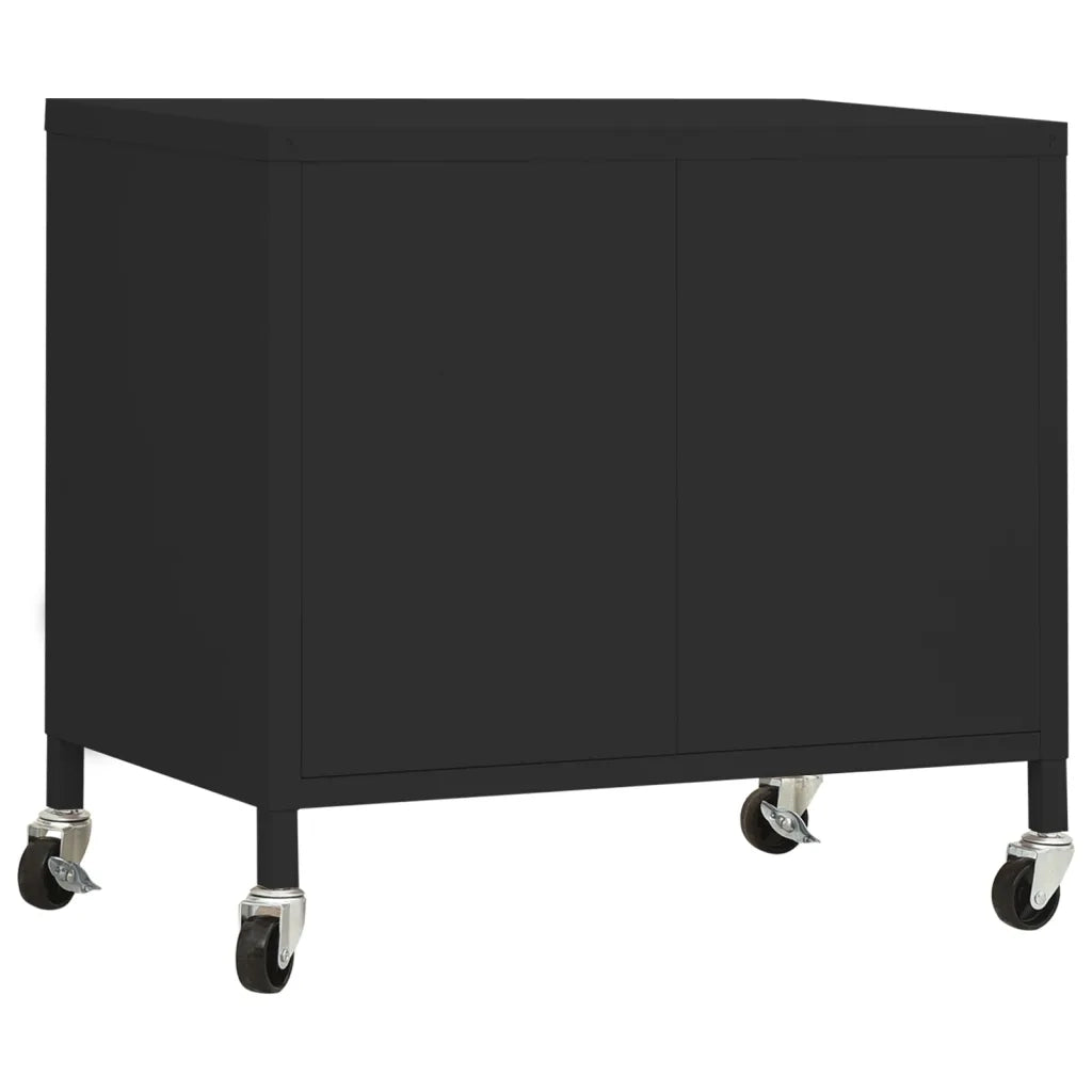 Armadietto Nero 60x35x56 cm in Acciaio 336268