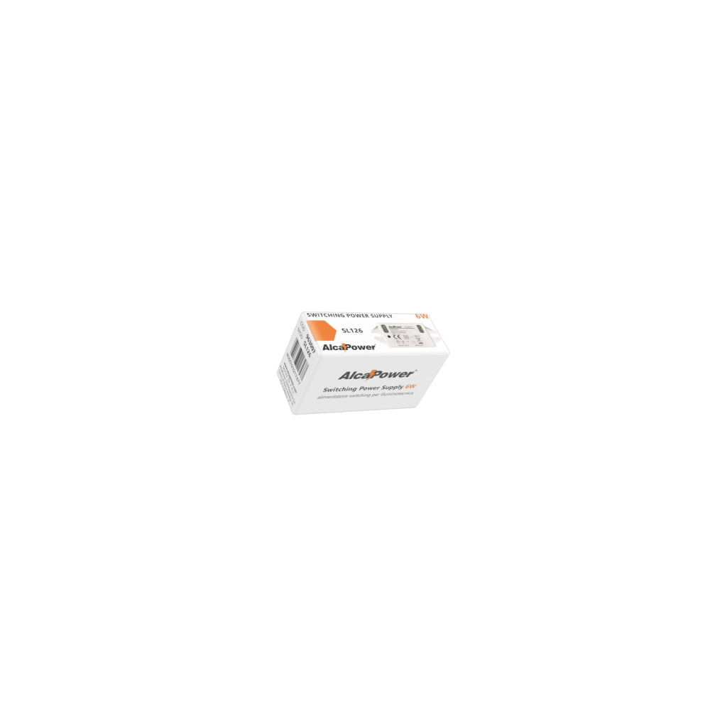 Alcapower Alimentatore Switching IP20 12V 6W 0.5A per Illuminotecnica, Convertitore Compatto ad Alta Efficienza Energetica, Protezioni Integrate