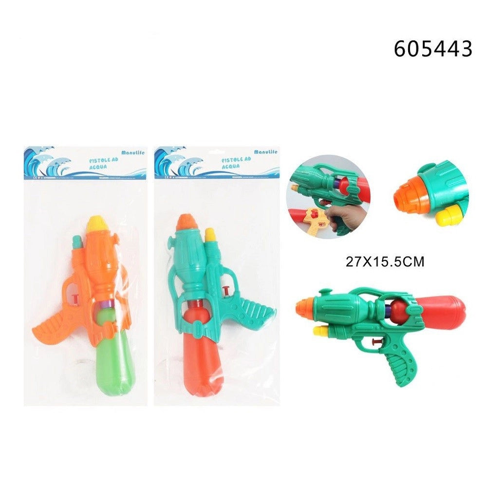 Trade Shop - Pistola Ad Acqua Serbatoio 27x15.5cm Giocattolo Bambini Estate Vari Colori 605443 -