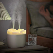 Umido aria per camera da letto 1200 ml - umidificatore silenzioso per camera da bambini - 28 dB - diffusore rotante 360° - BPA libero - spegnimento automatico - facile da utilizzare