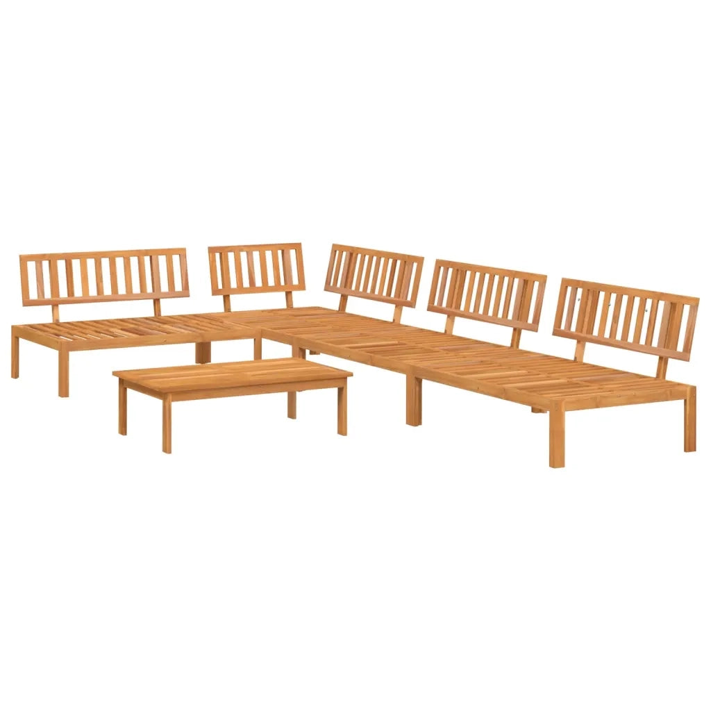 Set Divano Pallet da Giardino 5 pz in Legno Massello di Acacia 3209431