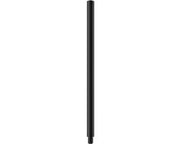 Maniglia di toilette in acciaio inox nero lucido, elegante sostituzione maniglia di toilette, adatta a diversi set di toilette, con M12 avvolgimento esterno, ca. 280 mm di lunghezza