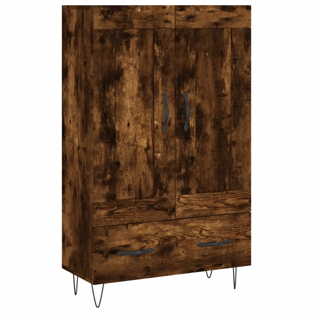 Credenza-Buffet-Armadio da cucina Rovere Fumo 69,5x31x115 cm in Legno Multistrato 434226