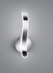PARMA APPLIQUE LED 11W 1400lm, 4000K CROMO CON DIMMERAZIONE AD INTERRUTTORE H.39CM