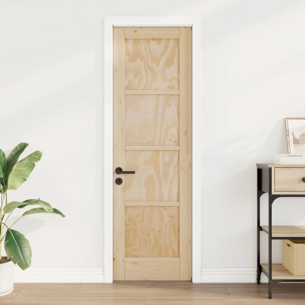 Porta Interna Naturale 61 x 198,5 cm Legno compensato