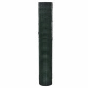 Recinzione in Rete per Pollaio Rivestita in PVC 25x1 m Verde 140439