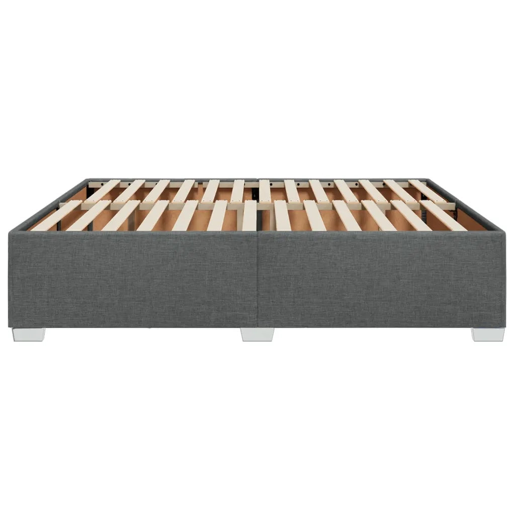 Giroletto senza Materasso Grigio Scuro 200x200 cm Tessuto