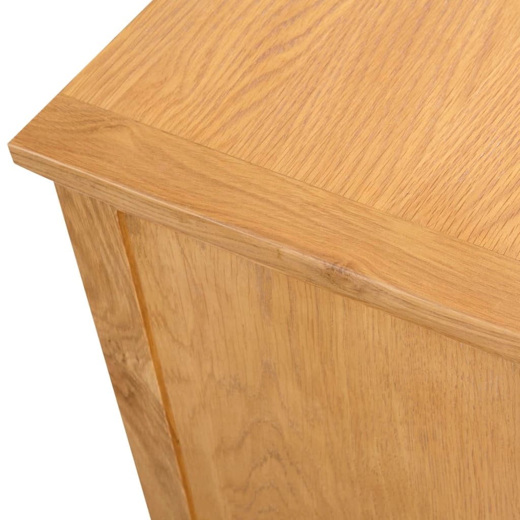 Mobile TV multimediale scaffale TV credenza mobile TV sala da pranzo soggiorno camera da letto 110 x 35 x 44 cm legno massello di rovere marrone 02_0025763