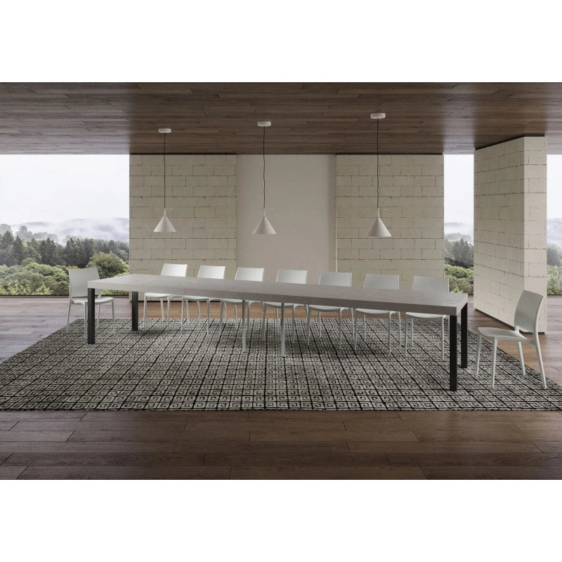 Tavolo allungabile 200/460x90 cm Everyday Premium telaio Antracite - Cashmere