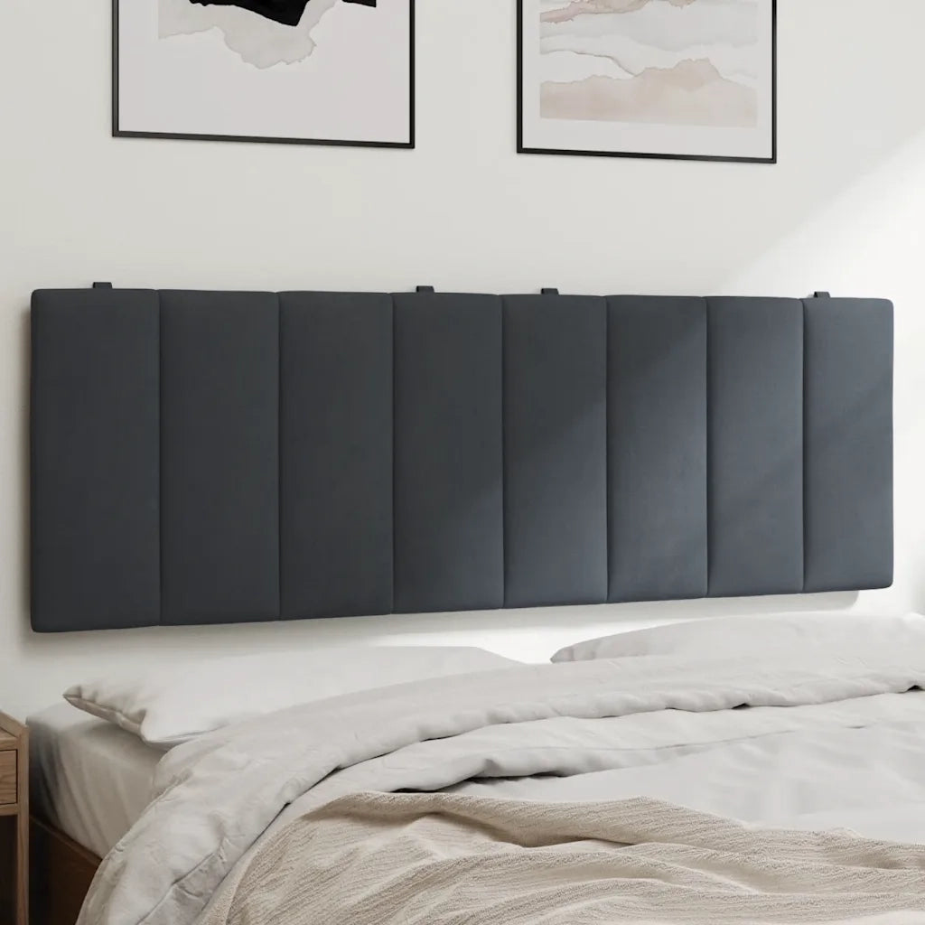 Cuscino Testiera Hanko Grigio Scuro 140 cm in Velluto CFW2896064