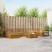 Set divani 8 pcs Naturale Legno di Acacia Massello 3373869