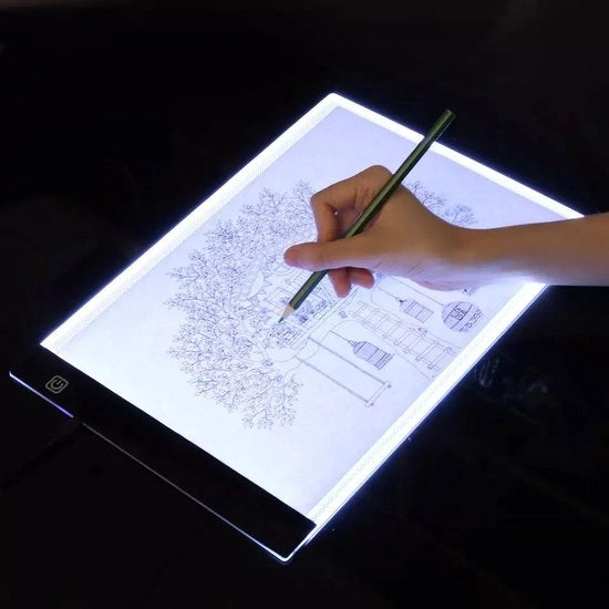 Tavola di disegno LED - Tavola di disegno digitale per grafica Pad USB A4 con luce LED per tracciatura e copia per pittura e scrittura