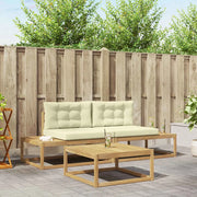 Set di divani da esterno-Sofa da giardino Bianco 79 x 79 x 37 cm Poliestere 505638