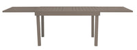 Tavolo Allungabile da Giardino 135/270x90x75 cm Montecatini in Alluminio Tortora