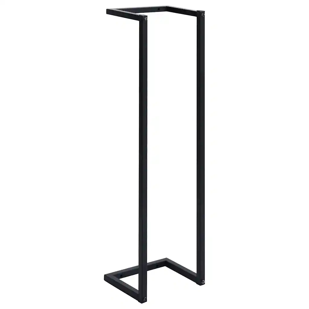 Portasciugamani da Terra Nero 25x20x95 cm Ferro CFW5401433