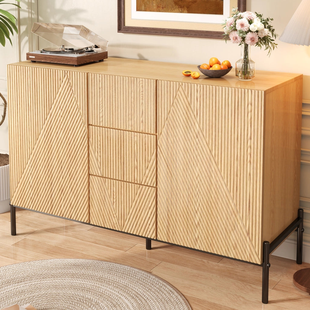 Credenza Moderna con Ante e Cassetto ¨C Xylo ¨C Legno, Bianco
