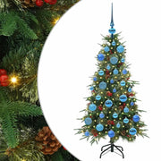 Albero di Natale | Decorazioni natalizie Artificiale con Rami Pieghevoli Verde 120 cm