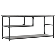 Mobile TV multimediale mensola per TV credenza per TV sala da pranzo soggiorno camera da letto Sonoma 103 x 38 x 46,5 cm legno ingegnerizzato e acciaio grigio 02_0028371