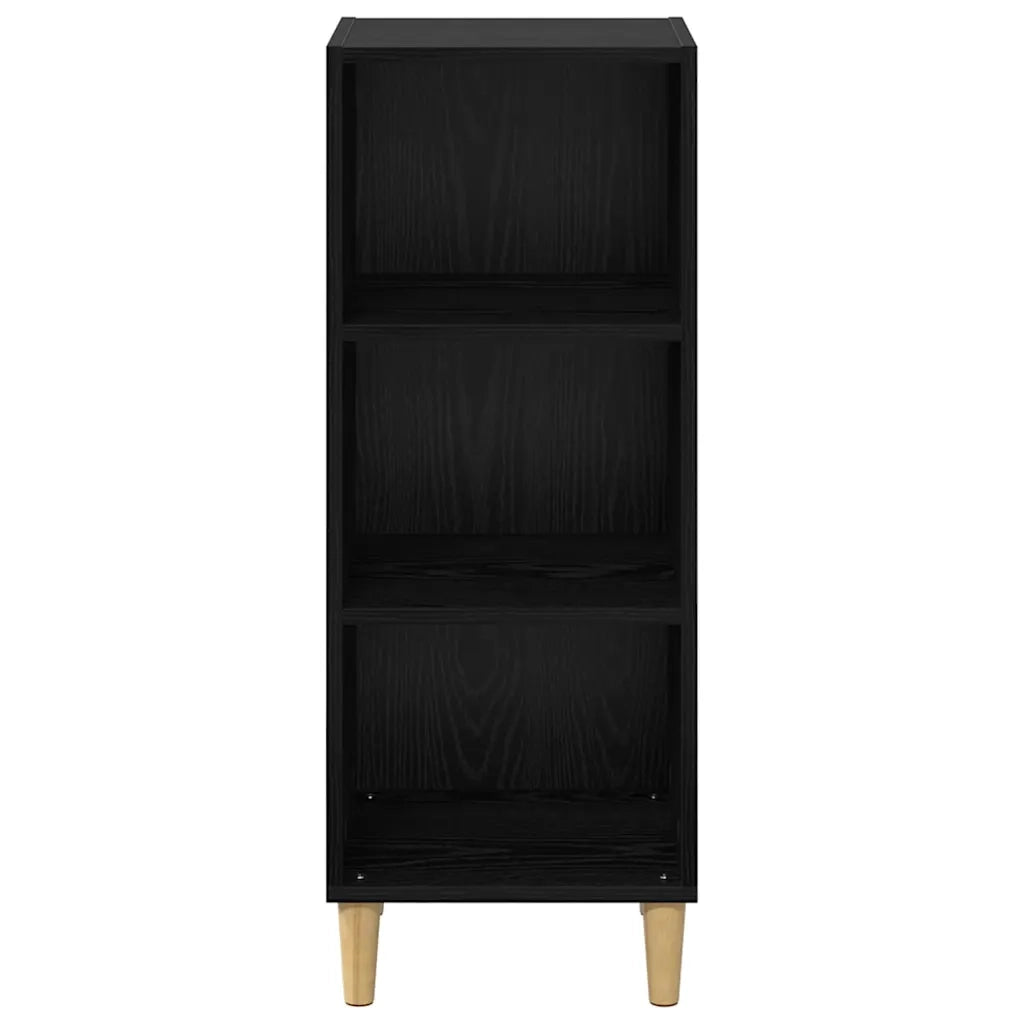 Credenza-Buffet-Armadio da cucina Rovere Nero 34,5 x 32,5 x 90 cm Legno multistrato