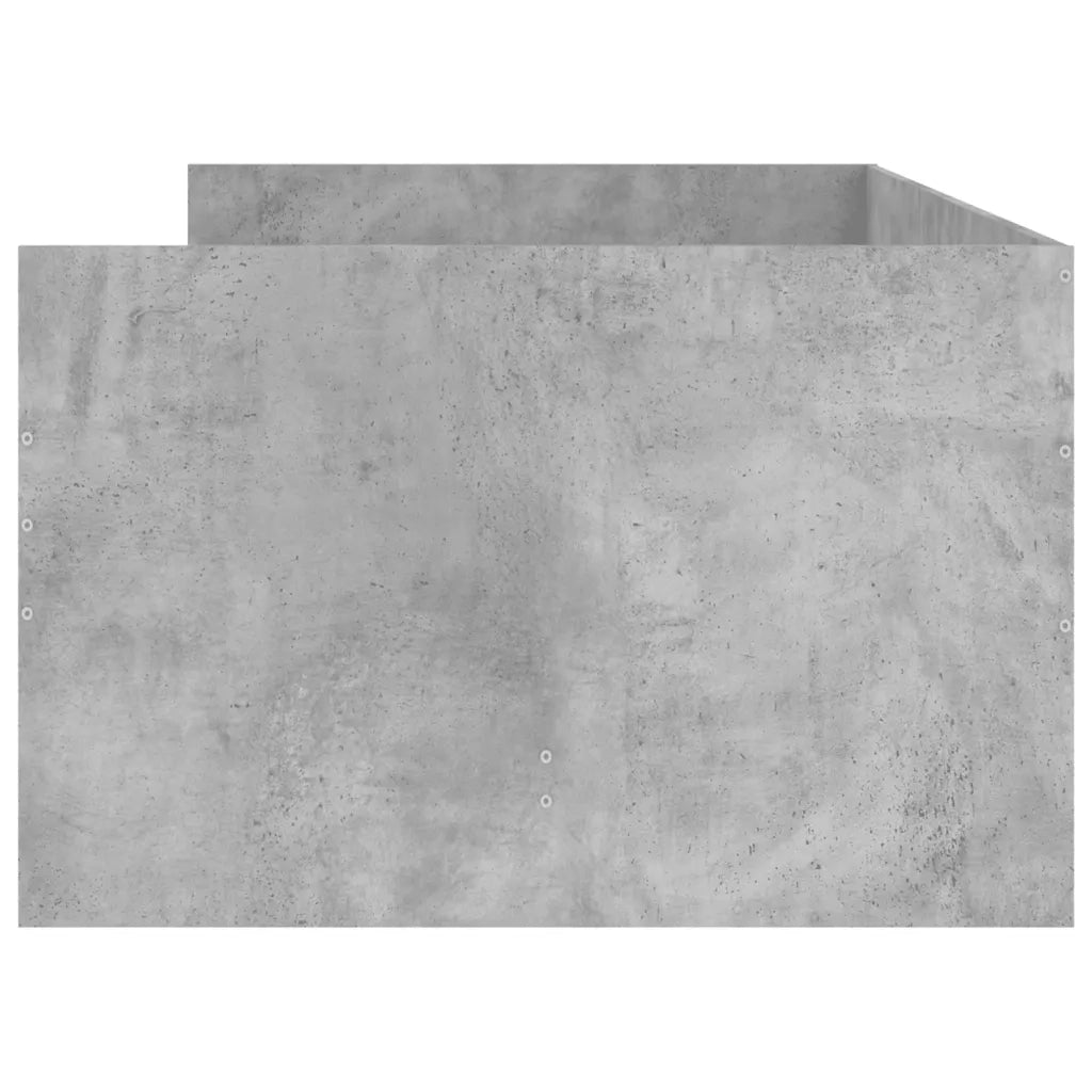 Giroletto con Cassetti-Struttura Letto con contenitore Grigio Cemento 90x200 cm 177532