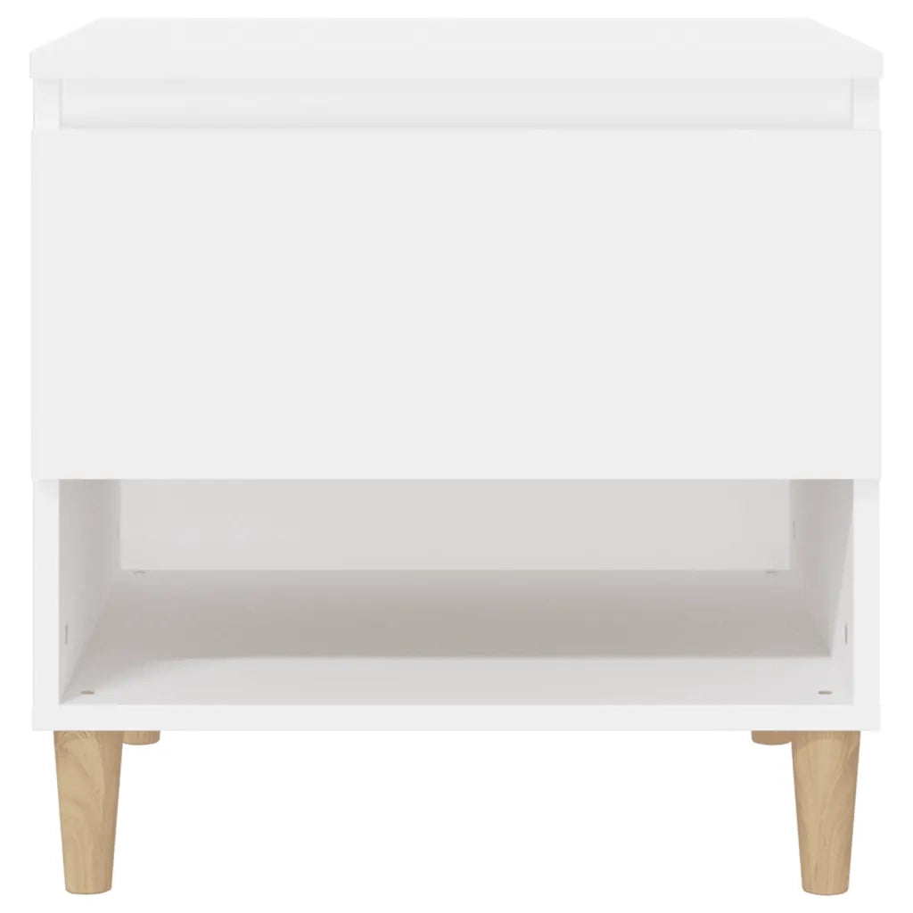 Comodini 2 pz Bianchi 50x46x50 cm in Legno Multistrato 819533