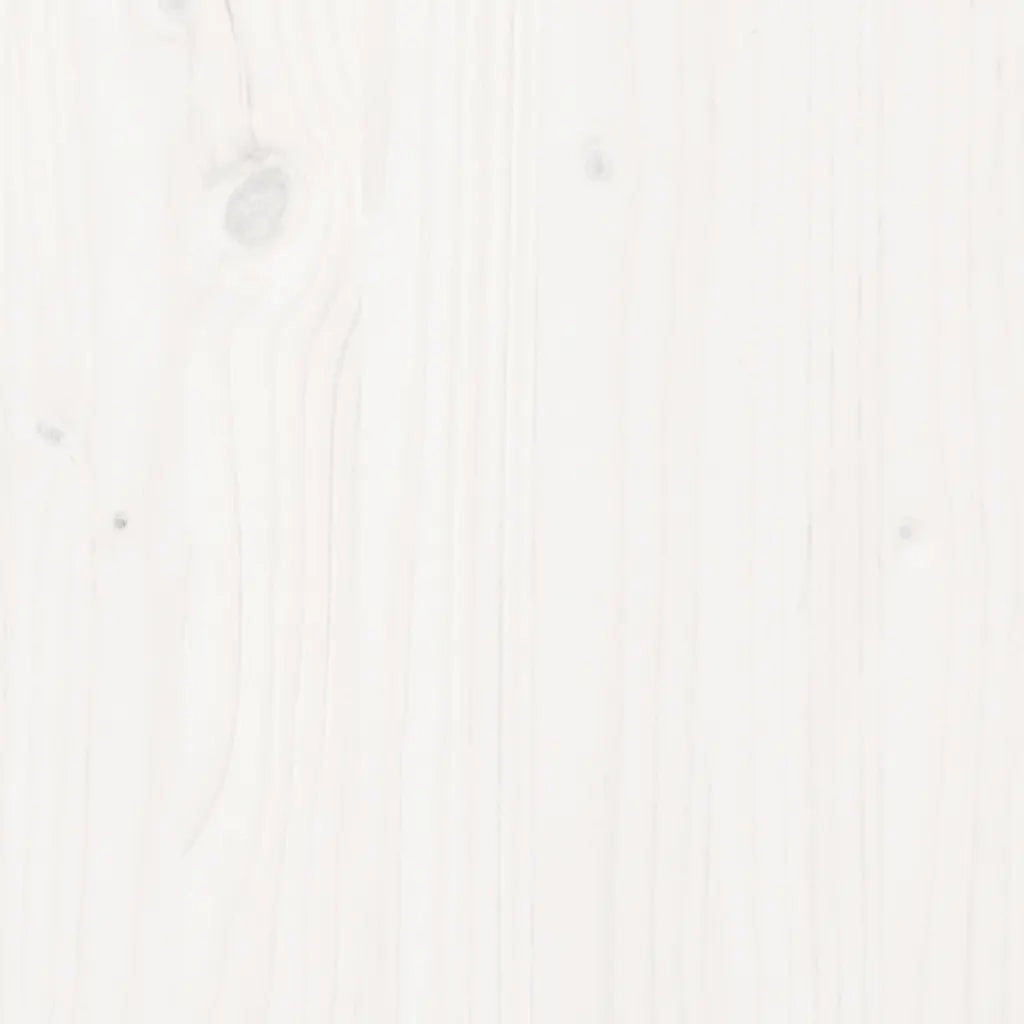 Giroletto-Struttura Letto Bianco Legno Massello di Pino 120x190cm Small Double 243947