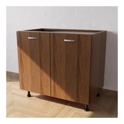 Calandrelli Base Cucina 80 con 2 ante  L 80 P 55,5 H 72 cm Noce Scuro
