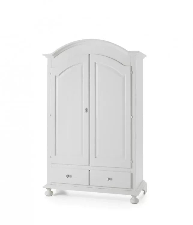 Armadio classico 2 ante legno bianco sporco  125x61x200 - Mobili 2G