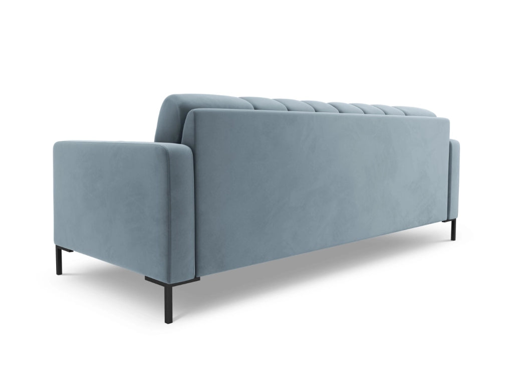 Cosmopolitan Design - Divano "Bali" 3 posti in velluto azzurro 
